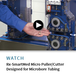 Puller/cutter designed for microbore medical tubing
